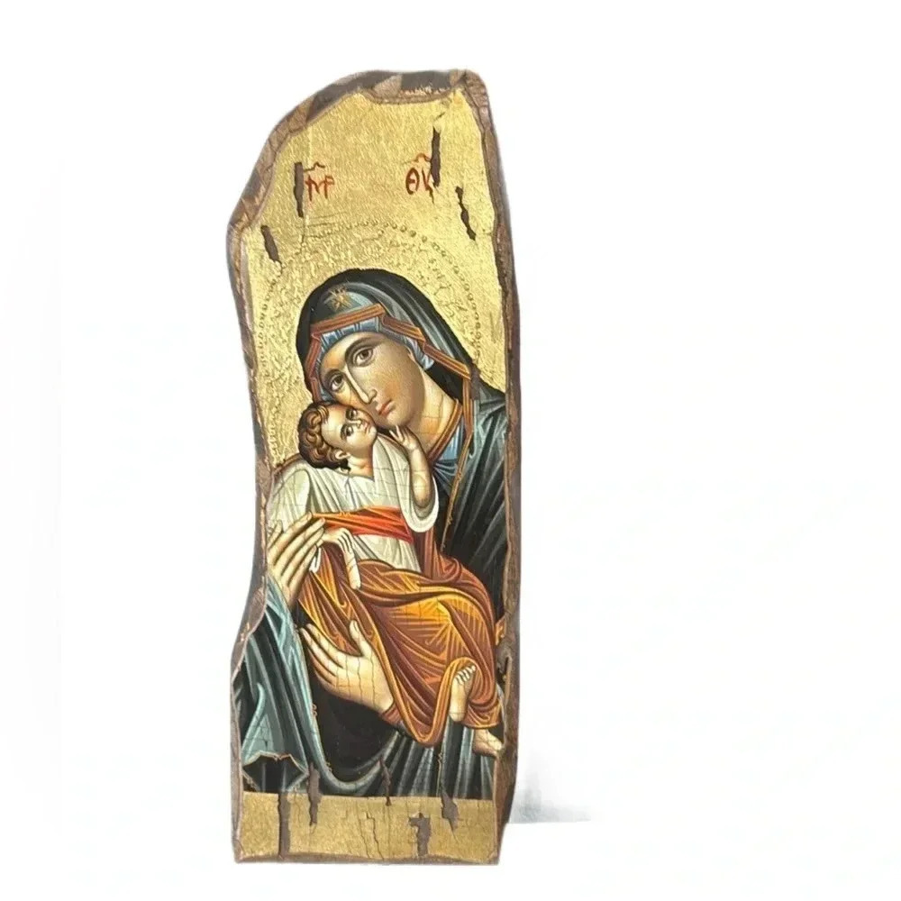 Wooden Greek Christian Orthodox Icon of Mother of Jesus
5015 - Picture 5 of 5